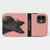 Scottish Terrier (Scotty Dog) - Roze Case-Mate iPhone Case (Achterkant (horizontaal))