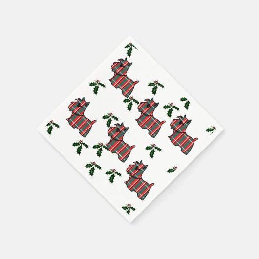 SCOTTISH TERRIER SERVETTEN (Hoek)