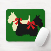 Scottish Terrier/shiers silhouette, Island green Muismat (Met muis)