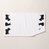 Scottish Terrier/silhouet - kies je eigen kleur Bad Handdoek (Handdoek)