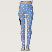 Scottish Terrier Silhouette Hearts Leggings (Voorkant)