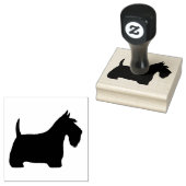 Scottish Terrier Silhouette | Scottie Dog Rubberstempel (Gestempeld)