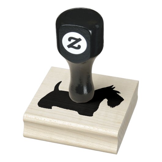Scottish Terrier Silhouette | Scottie Dog Rubberstempel (Stempel)