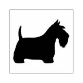 Scottish Terrier Silhouette | Scottie Dog Rubberstempel (Afrduk)