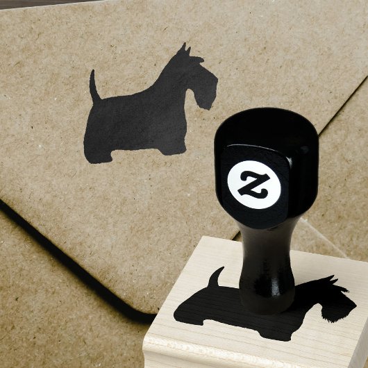 Scottish Terrier Silhouette | Scottie Dog Rubberstempel