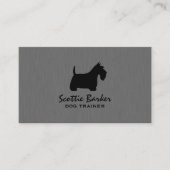 Scottish Terrier Silhouette | Scottie Dog Visitekaartje (Voorkant)