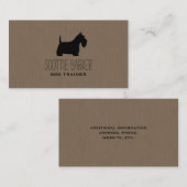 Scottish Terrier Silhouette | Scottie Dog Visitekaartje (Voorkant / Achterkant)