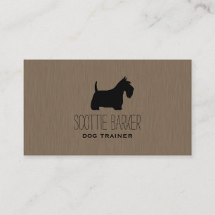 Scottish Terrier Silhouette Scottie Dog Visitekaartje