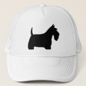 Scottish Terrier Silhouette Trucker Pet (Voorkant)
