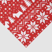 Scottish Terrier Silhouettes kerstpatroon Tissuepapier (Detail)