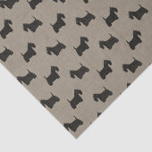 Scottish Terrier Silhouettes Pattern Scottie Dogs Tissuepapier (Detail)