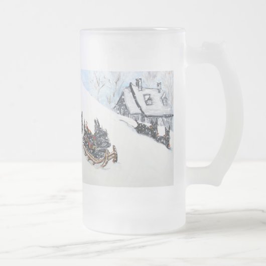 Scottish Terrier Sled Matglas Bierpul (Rechts)