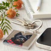 Scottish Terrier Sleutelhanger (Voorkant Rechts)