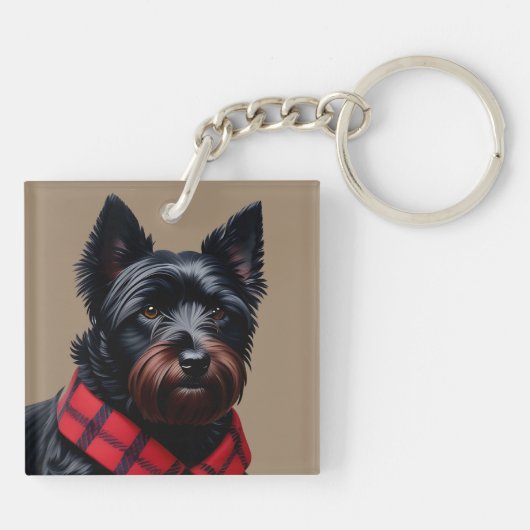 Scottish Terrier Sleutelhanger (Achterkant)