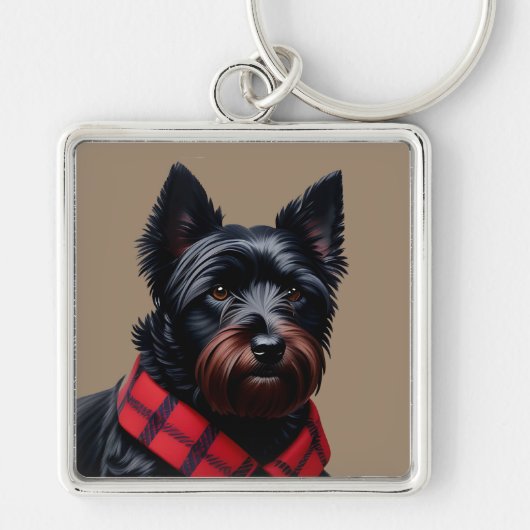 Scottish Terrier Sleutelhanger (Voorkant)
