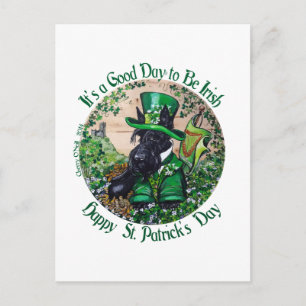 Scottish Terrier St. Patrick's Day Briefkaart