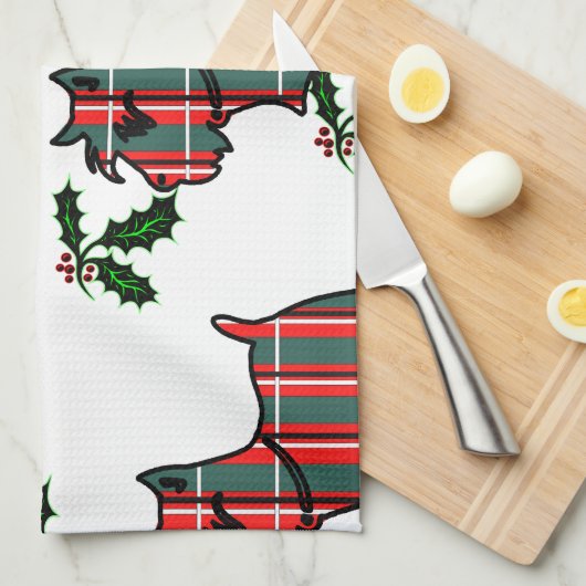 SCOTTISH TERRIER THEEDOEK (Quarter Fold)