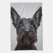 Scottish Terrier Theedoek (Verticaal)