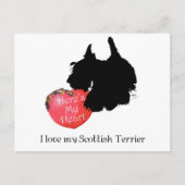 Scottish Terrier Valentijn Feestdagenkaart (Voorkant)
