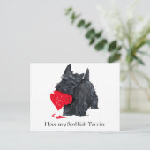 Scottish Terrier Valentijn Feestdagenkaart (Staand voorkant)