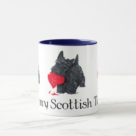 Scottish Terrier Valentijn Mok (Midden)