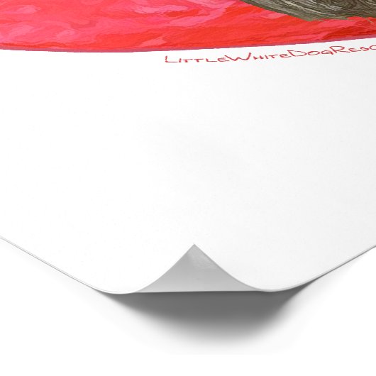 Scottish Terrier Valentijn Poster (Hoek)