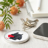 Scottish Terrier Valentijn Sleutelhanger (Zijkant)