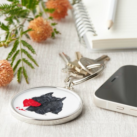 Scottish Terrier Valentijn Sleutelhanger (Zijkant)