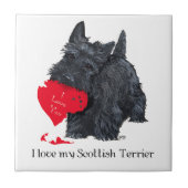 Scottish Terrier Valentijn Tegeltje (Voorkant)