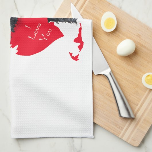 Scottish Terrier Valentijn Theedoek (Quarter Fold)