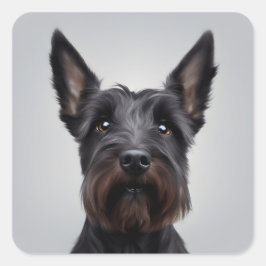 Scottish Terrier Vierkante Sticker