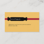 Scottish Terrier Visitekaartje of Pet Packaging (Achterkant)