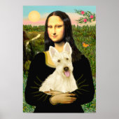 Scottish Terrier (W5) - MonaLisa Poster (Voorkant)
