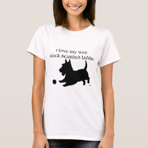 Scottish Terrier - Wee Black Bearded Laddie T-shirt