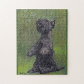 Scottish Terrier wil bruuskebaars Dog Art Puzzle Legpuzzel (Verticaal)
