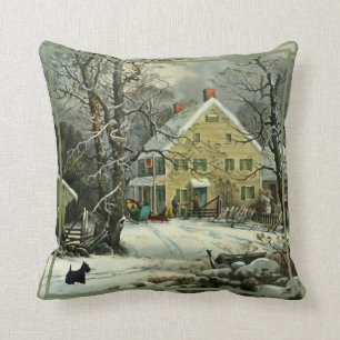 Scottish Terrier Winter Pillow Kussen