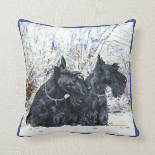 Scottish Terrier Winter Pillow Kussen
