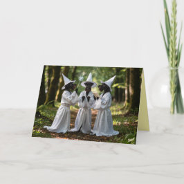 Scottish Terrier Witch Halloween Card Feestdagen Kaart