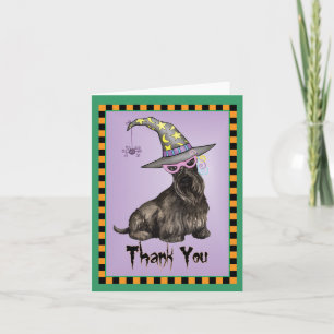 Scottish Terrier Witch Hartelijk dank Kaart