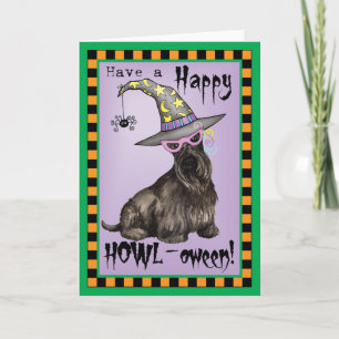 Scottish Terrier Witch Kaart