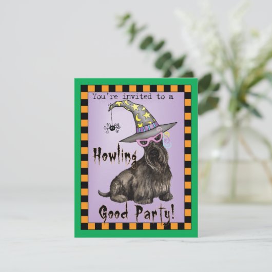 Scottish Terrier Witch Kaart (Staand voorkant)