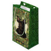Scottish Terrier Wreath Klein Cadeauzakje (Voorkant Gekanteld)