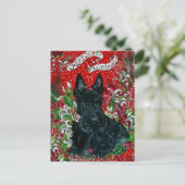 Scottish Terrier Xmas Feestdagenkaart (Staand voorkant)