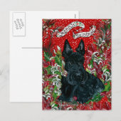 Scottish Terrier Xmas Feestdagenkaart (Voorkant / Achterkant)