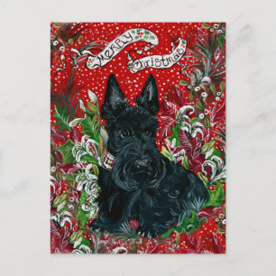 Scottish Terrier Xmas Feestdagenkaart