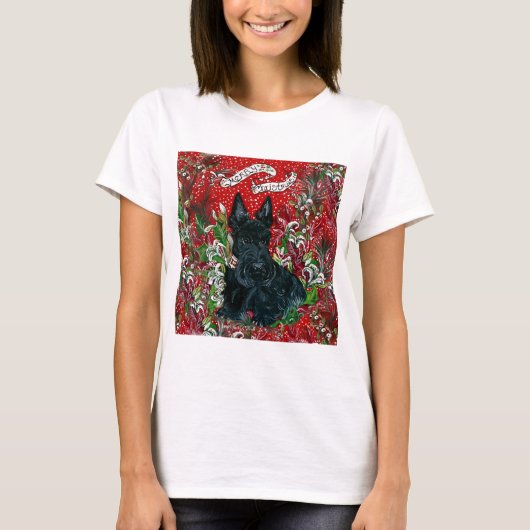 Scottish Terrier Xmas T-shirt (Voorkant)