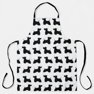Scottish Terriers Allover Print Schort