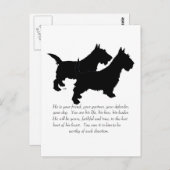 Scottish Terriers Keepomwille - MALE Dogs Briefkaart (Voorkant / Achterkant)