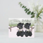 Scottish Terriers Party Animal Uitnodiging Briefkaart (Staand voorkant)