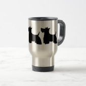 Scottish Terriers Travel Mug Reisbeker (Voorkant rechts)